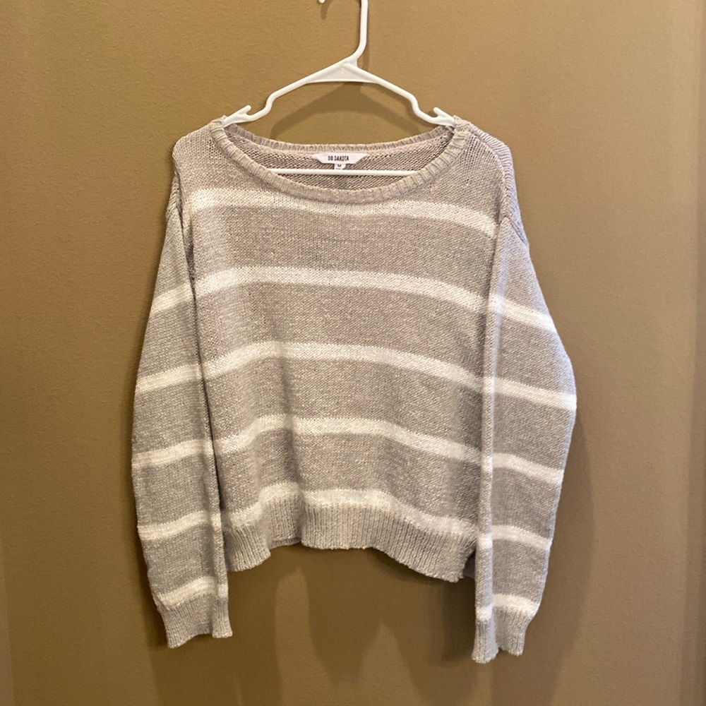 BB Dakota Women’s Sail Away Crop Sweater - Stone Grey - M